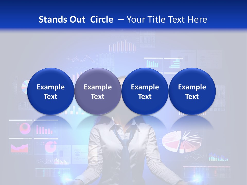 The Girl Is Immersed In Data Analysis PowerPoint Template