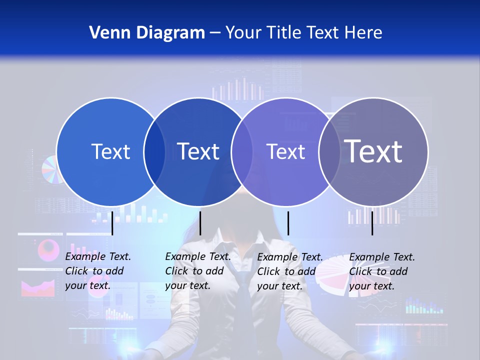 The Girl Is Immersed In Data Analysis PowerPoint Template