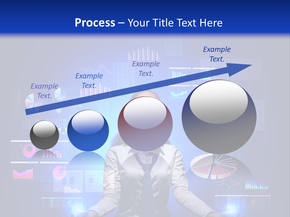 The Girl Is Immersed In Data Analysis PowerPoint Template