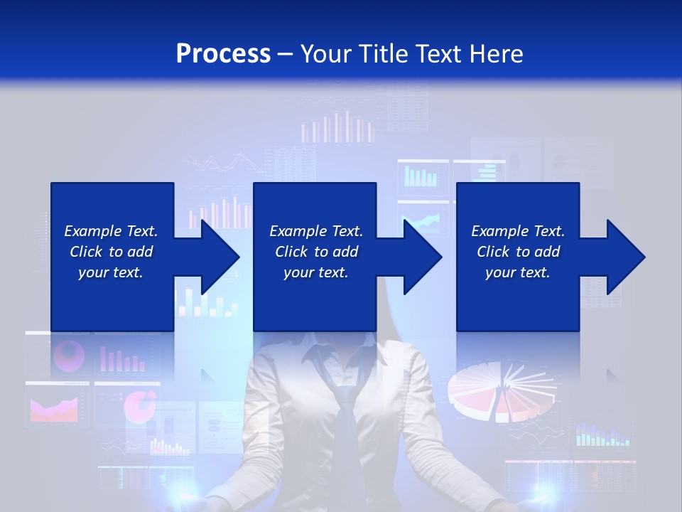 The Girl Is Immersed In Data Analysis PowerPoint Template