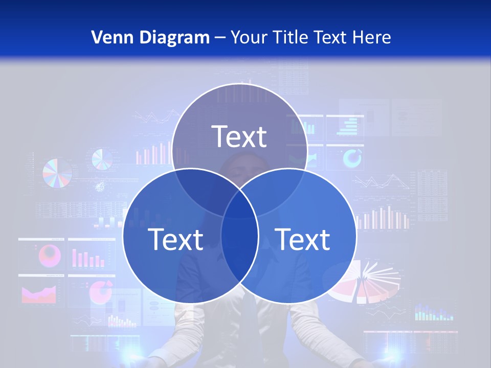 The Girl Is Immersed In Data Analysis PowerPoint Template