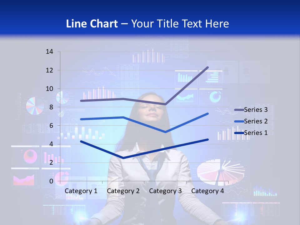 The Girl Is Immersed In Data Analysis PowerPoint Template