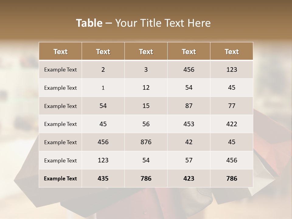 Girl After Shopping PowerPoint Template