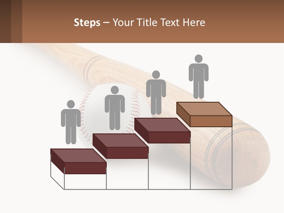 Baseball Bat With Ball PowerPoint Template