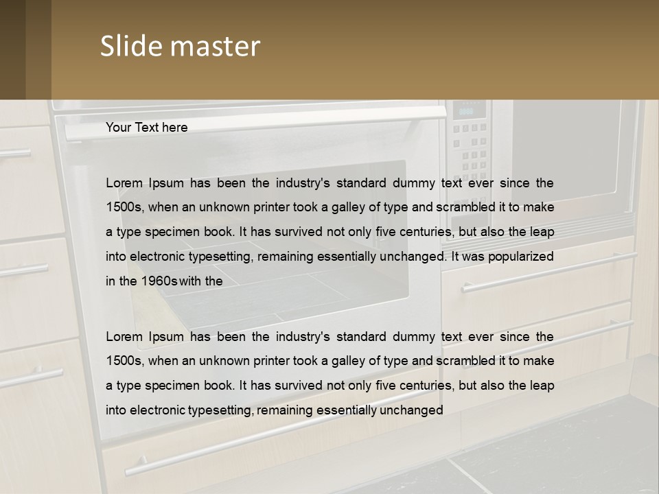 Kitchen Oven PowerPoint Template