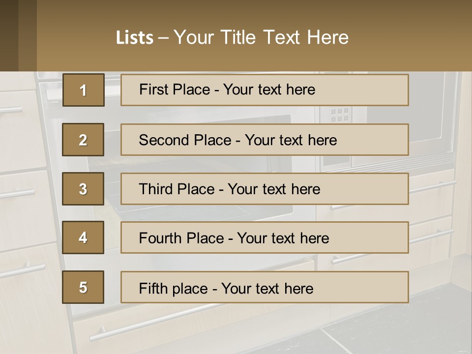 Kitchen Oven PowerPoint Template