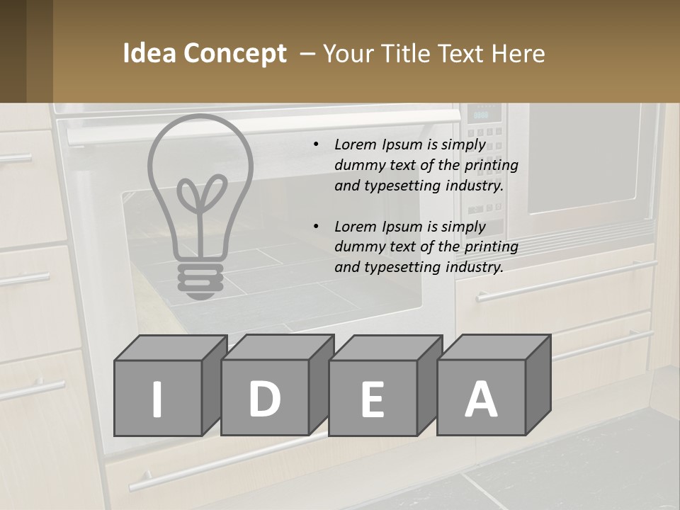 Kitchen Oven PowerPoint Template