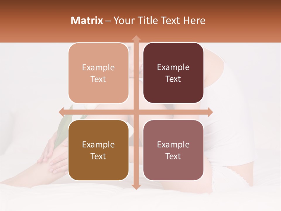 Epilation Of The Girl's Legs PowerPoint Template
