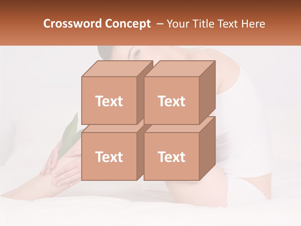 Epilation Of The Girl's Legs PowerPoint Template