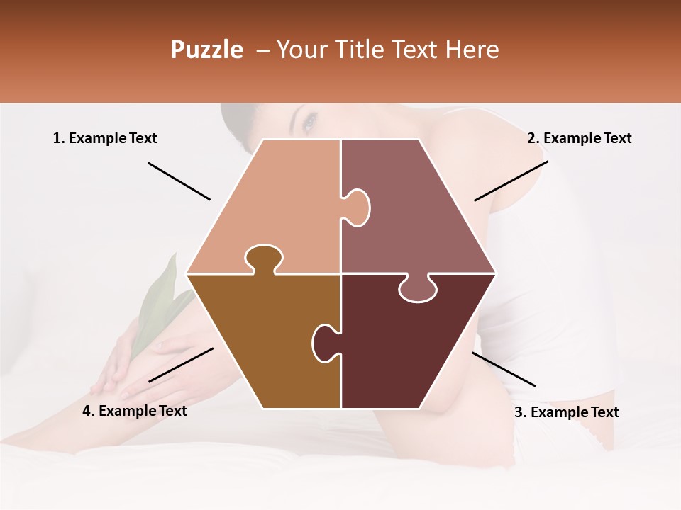 Epilation Of The Girl's Legs PowerPoint Template