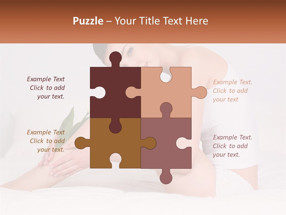 Epilation Of The Girl's Legs PowerPoint Template