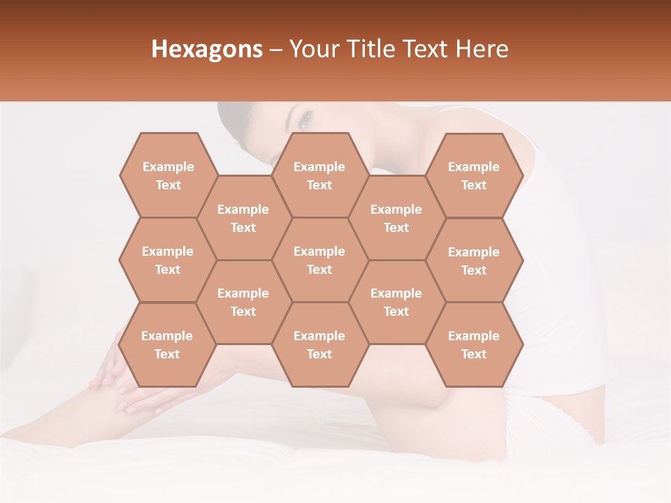 Epilation Of The Girl's Legs PowerPoint Template