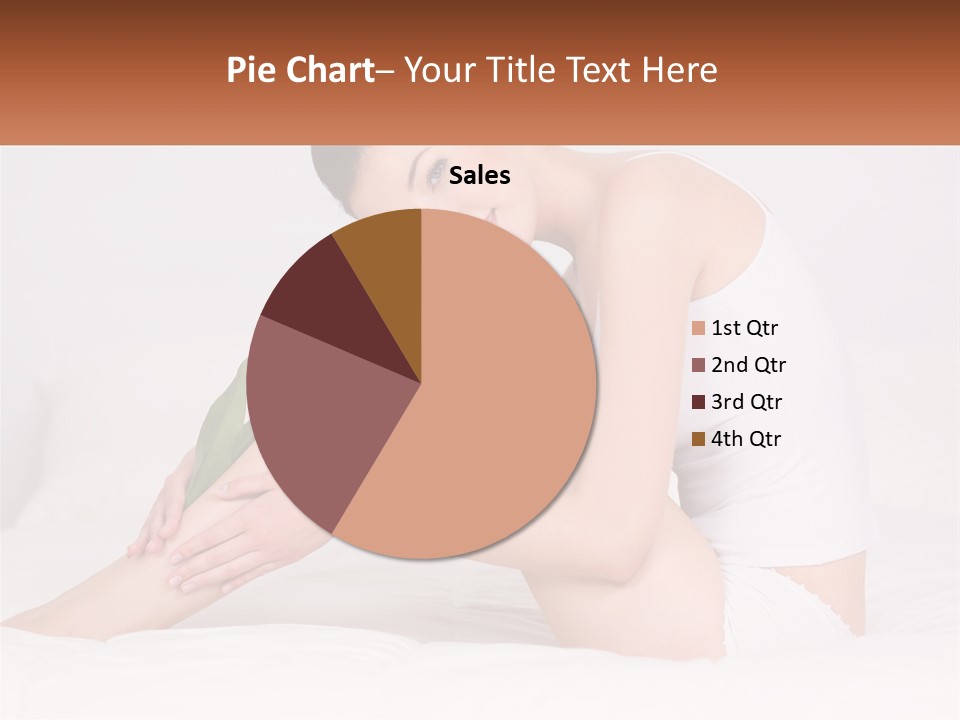 Epilation Of The Girl's Legs PowerPoint Template