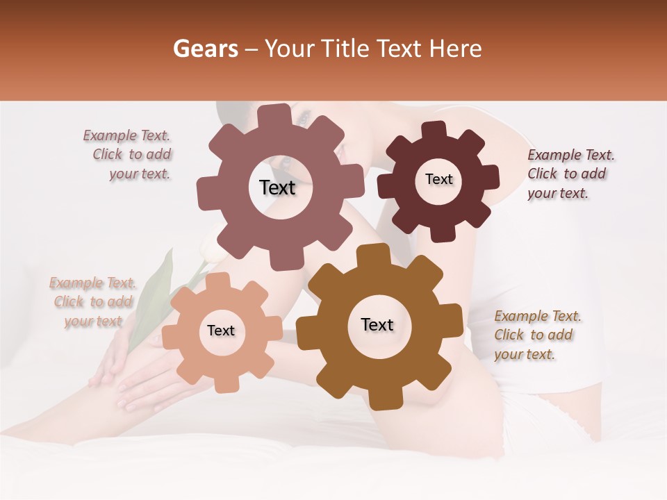 Epilation Of The Girl's Legs PowerPoint Template