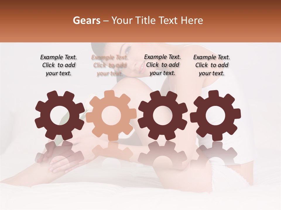 Epilation Of The Girl's Legs PowerPoint Template