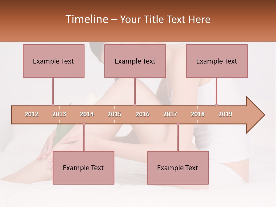 Epilation Of The Girl's Legs PowerPoint Template