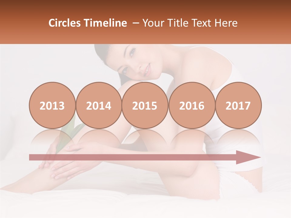 Epilation Of The Girl's Legs PowerPoint Template