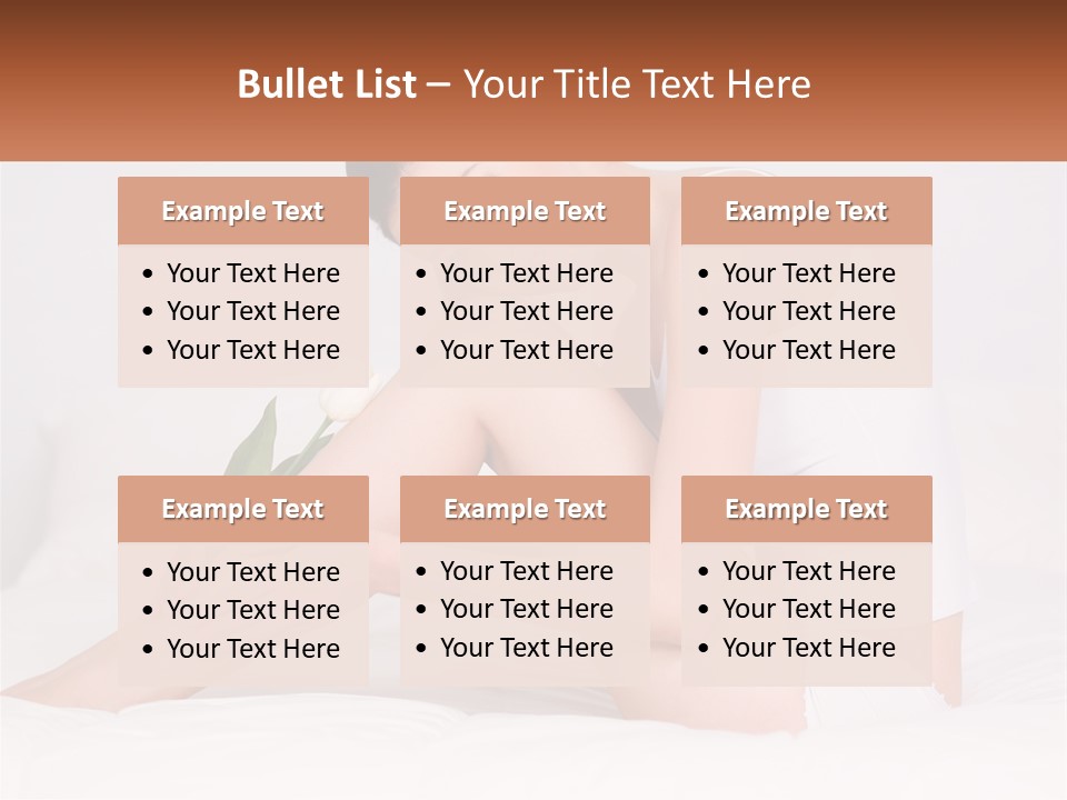 Epilation Of The Girl's Legs PowerPoint Template