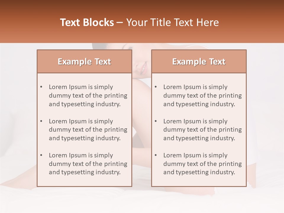 Epilation Of The Girl's Legs PowerPoint Template