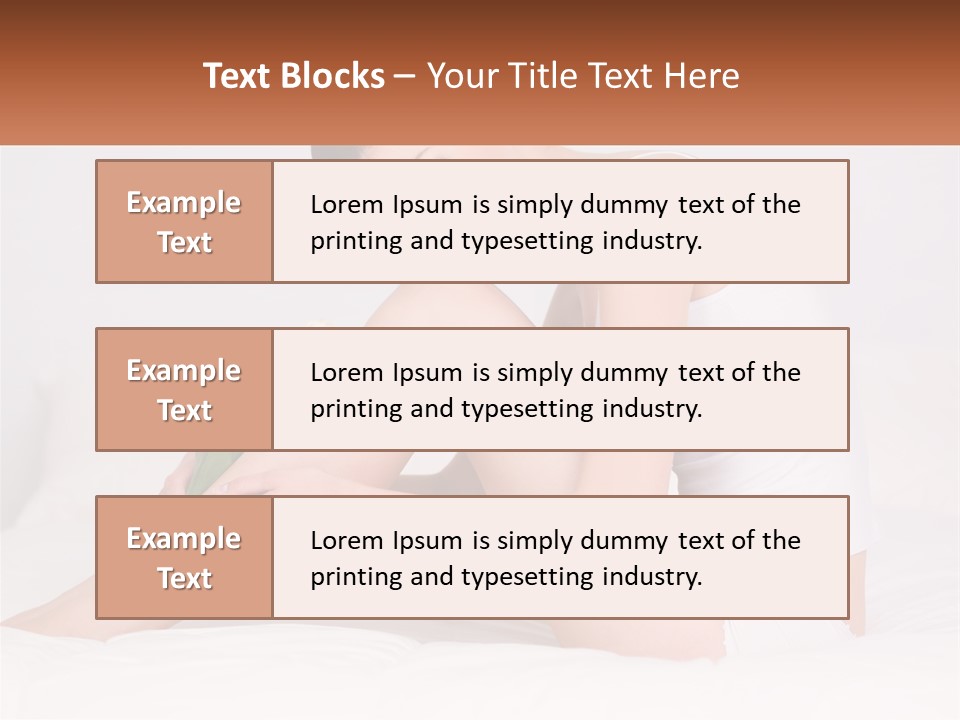 Epilation Of The Girl's Legs PowerPoint Template