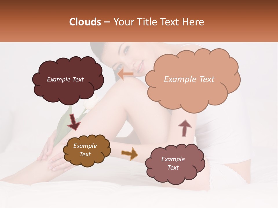 Epilation Of The Girl's Legs PowerPoint Template