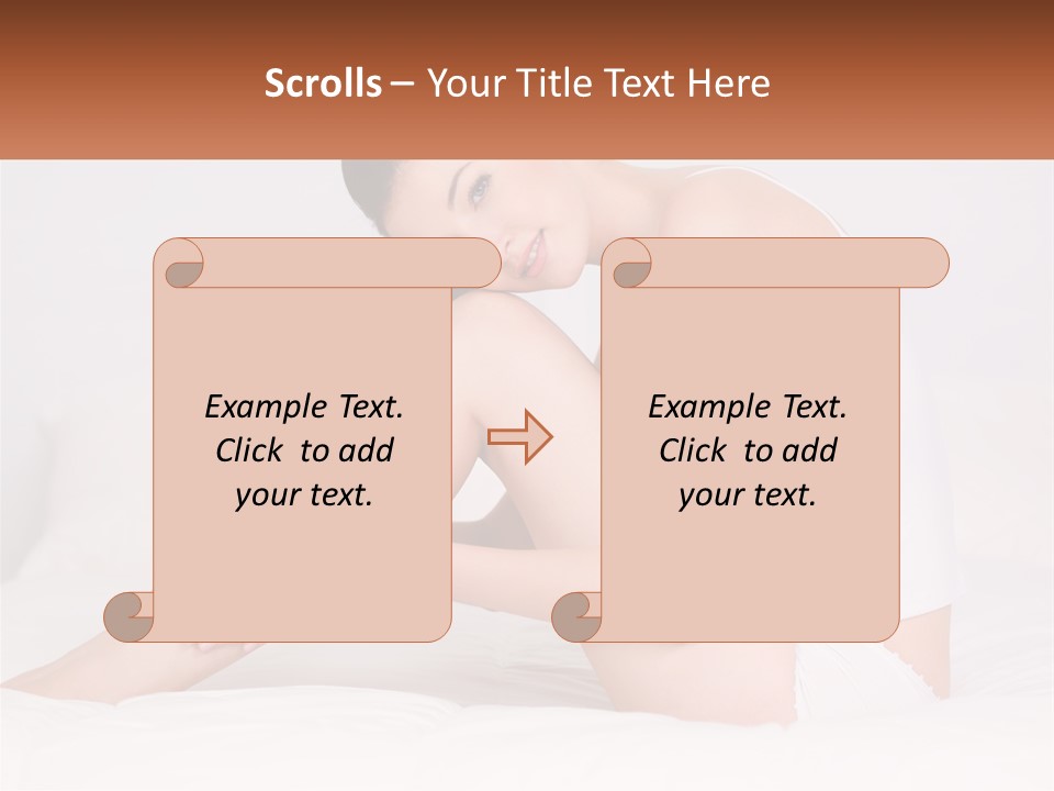 Epilation Of The Girl's Legs PowerPoint Template