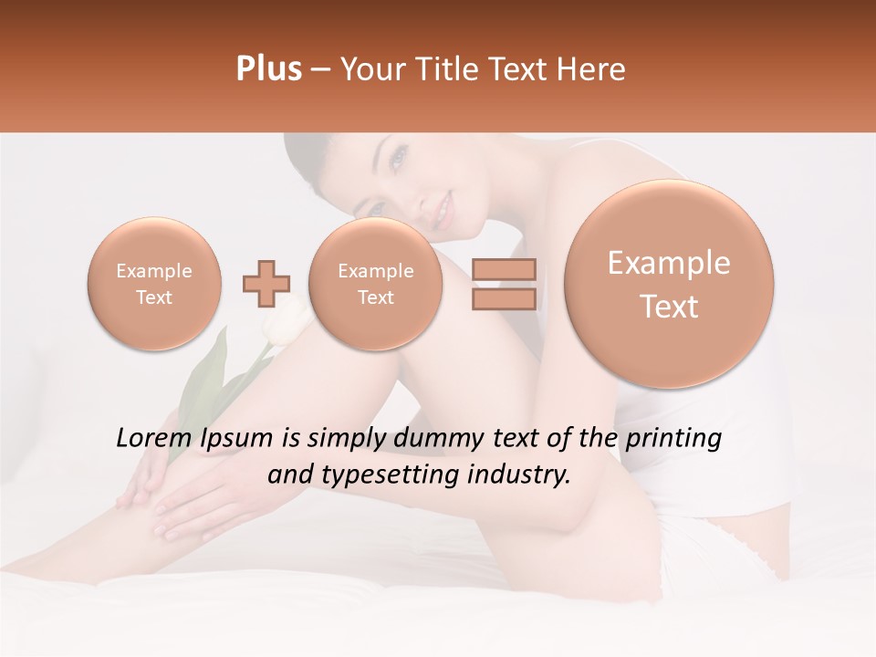 Epilation Of The Girl's Legs PowerPoint Template