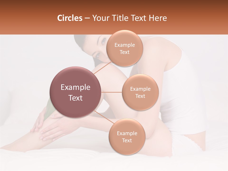 Epilation Of The Girl's Legs PowerPoint Template