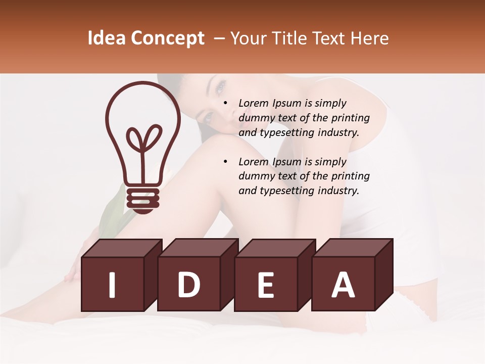 Epilation Of The Girl's Legs PowerPoint Template