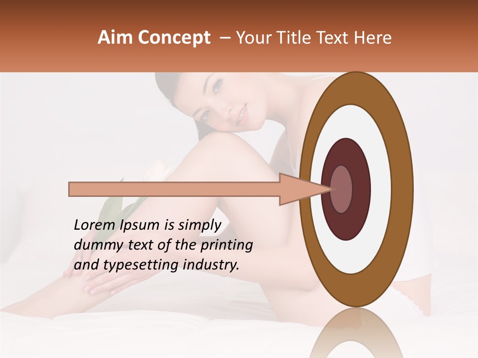 Epilation Of The Girl's Legs PowerPoint Template