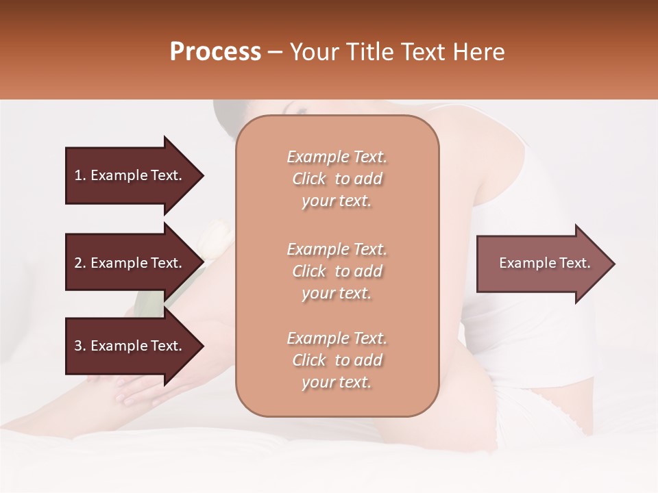 Epilation Of The Girl's Legs PowerPoint Template