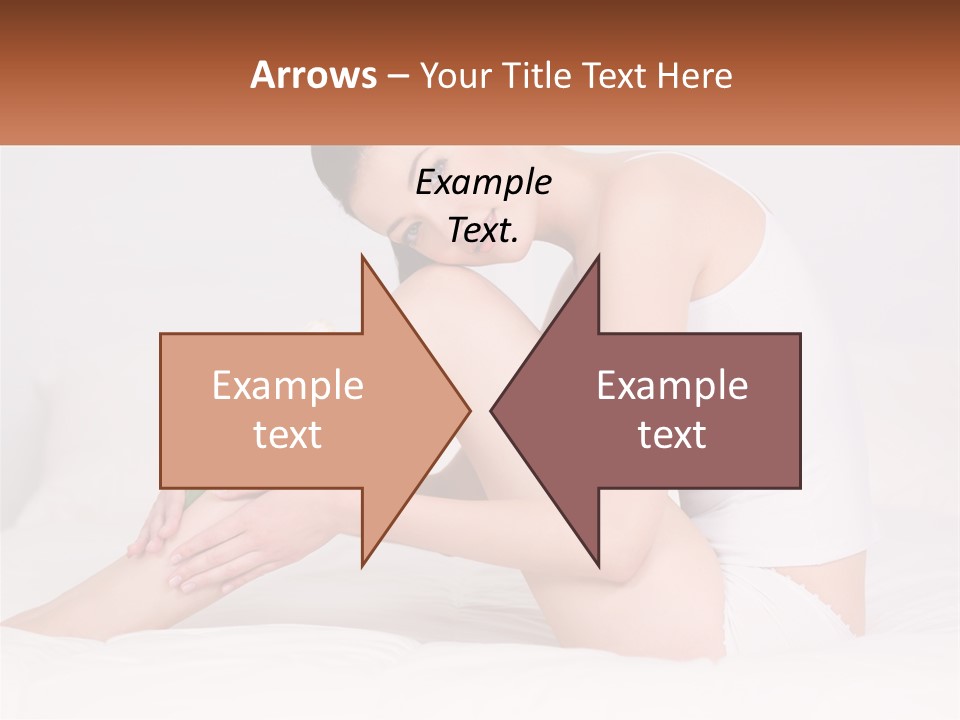 Epilation Of The Girl's Legs PowerPoint Template