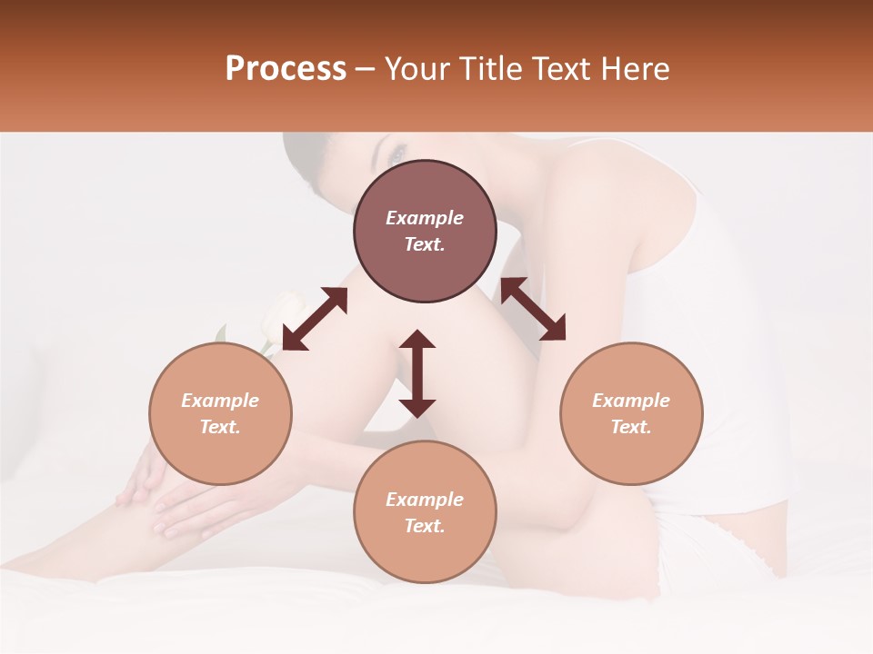 Epilation Of The Girl's Legs PowerPoint Template