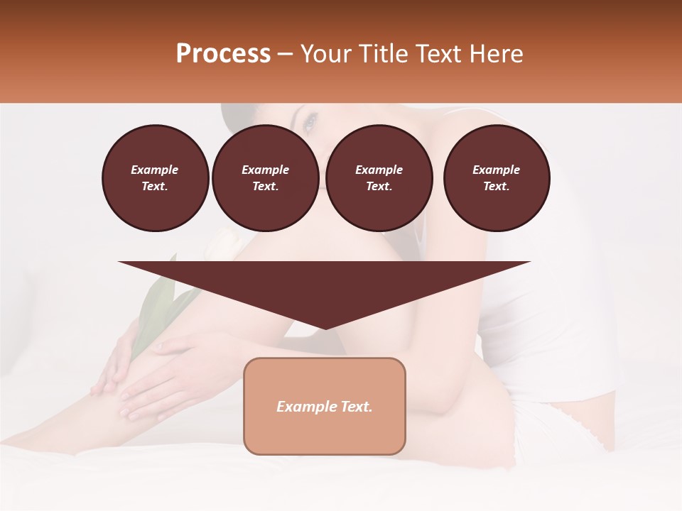 Epilation Of The Girl's Legs PowerPoint Template
