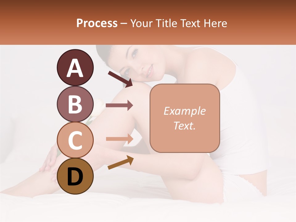 Epilation Of The Girl's Legs PowerPoint Template