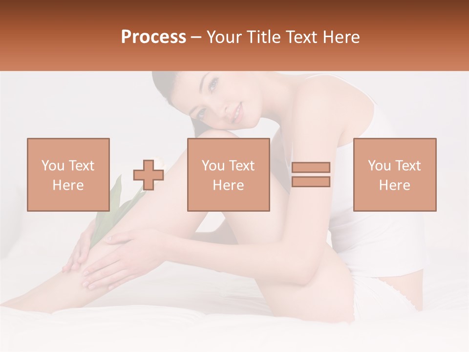 Epilation Of The Girl's Legs PowerPoint Template