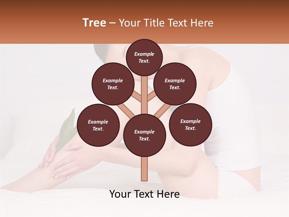 Epilation Of The Girl's Legs PowerPoint Template