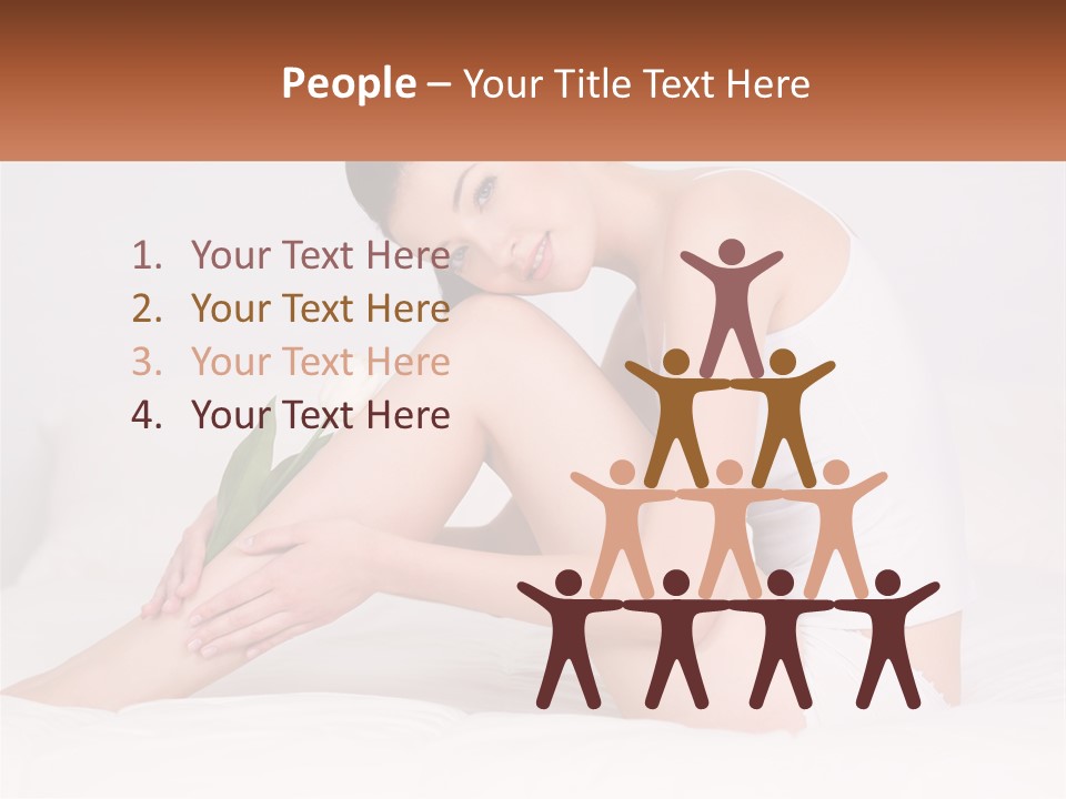 Epilation Of The Girl's Legs PowerPoint Template