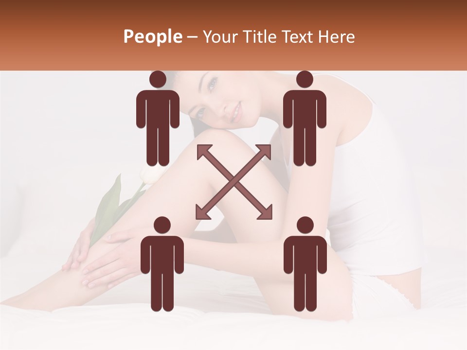 Epilation Of The Girl's Legs PowerPoint Template