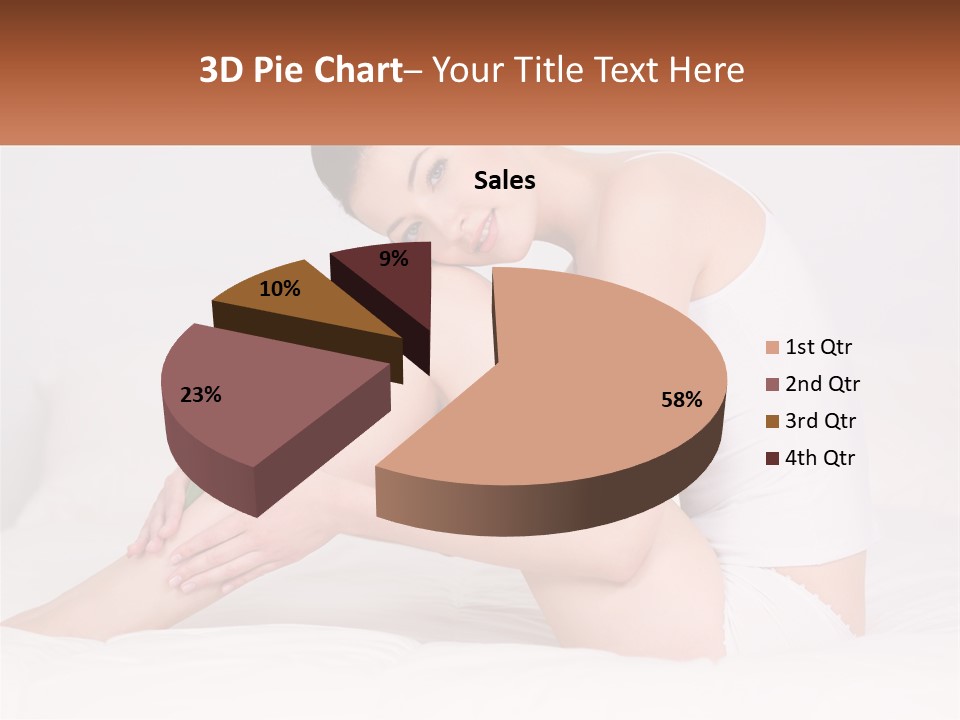 Epilation Of The Girl's Legs PowerPoint Template