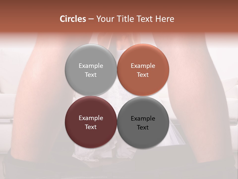 The Bride Laughs At Her Husband PowerPoint Template