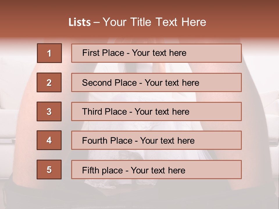 The Bride Laughs At Her Husband PowerPoint Template