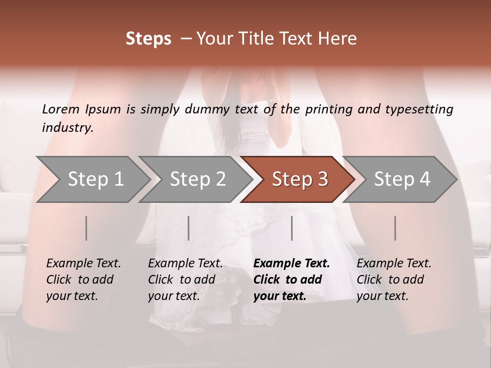 The Bride Laughs At Her Husband PowerPoint Template