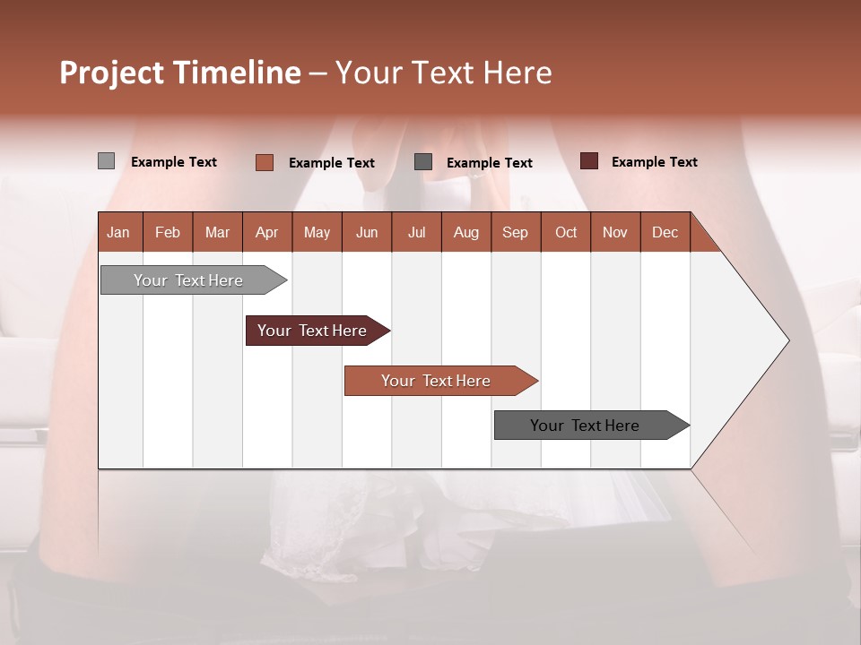 The Bride Laughs At Her Husband PowerPoint Template