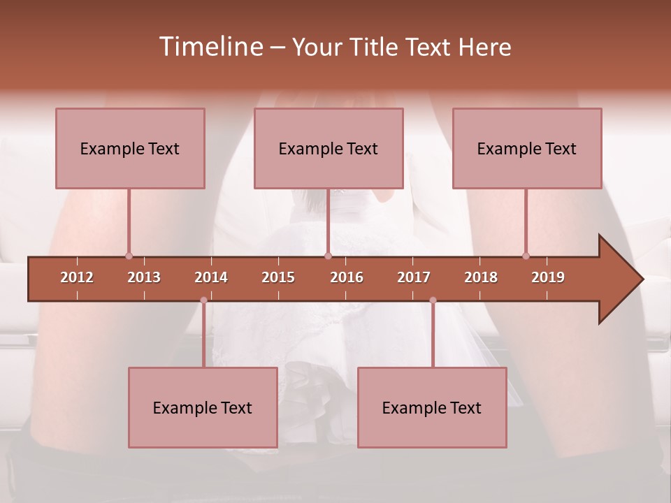 The Bride Laughs At Her Husband PowerPoint Template