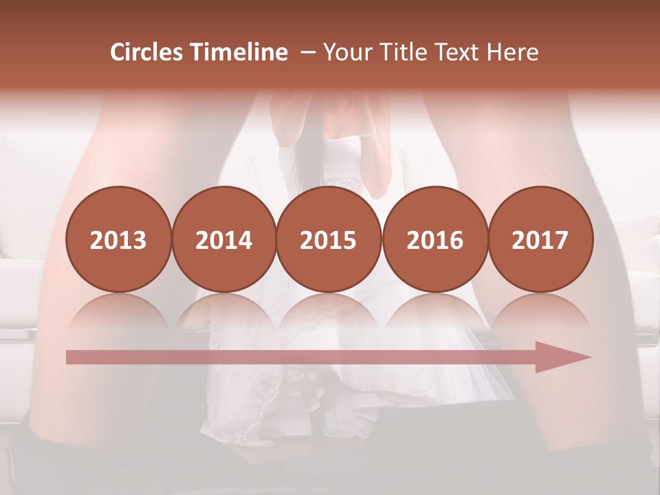 The Bride Laughs At Her Husband PowerPoint Template