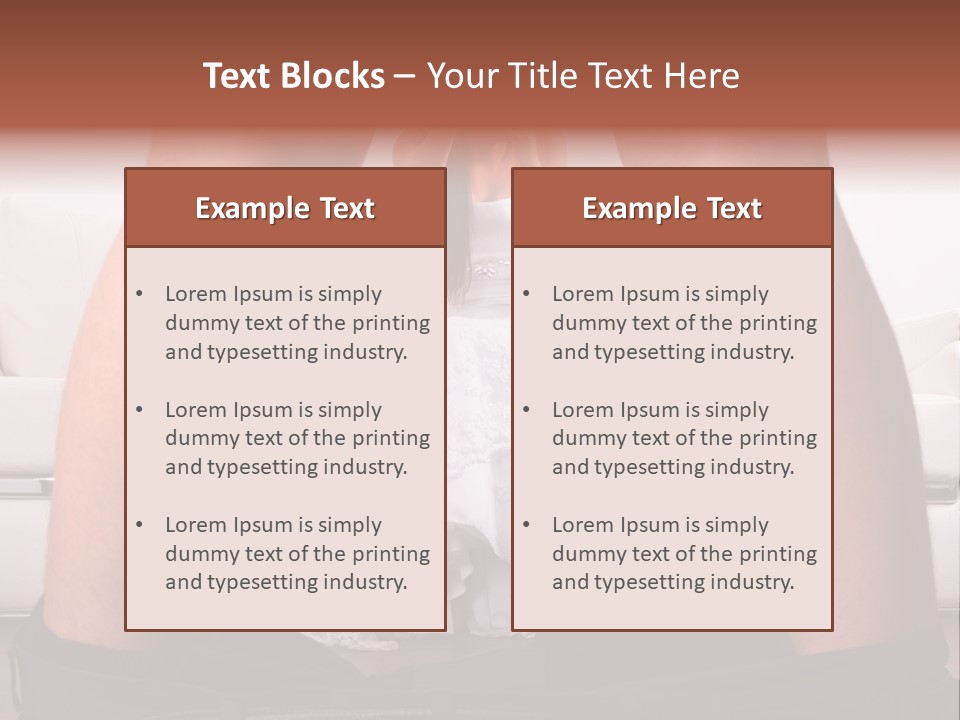 The Bride Laughs At Her Husband PowerPoint Template