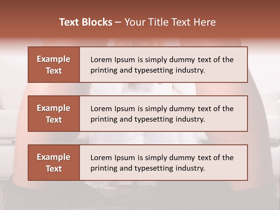 The Bride Laughs At Her Husband PowerPoint Template