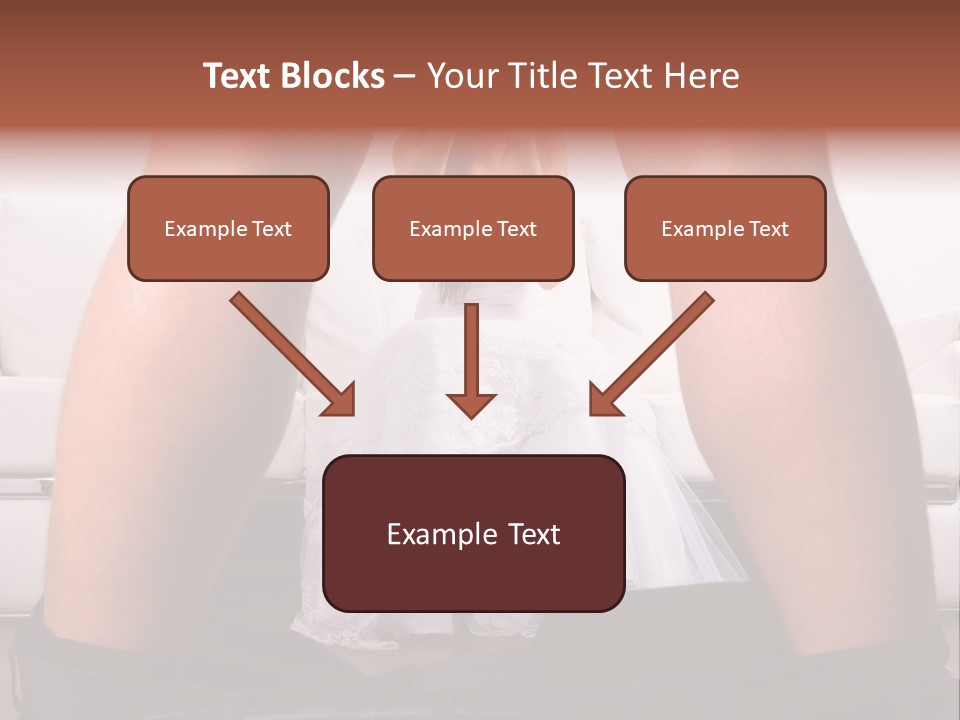 The Bride Laughs At Her Husband PowerPoint Template