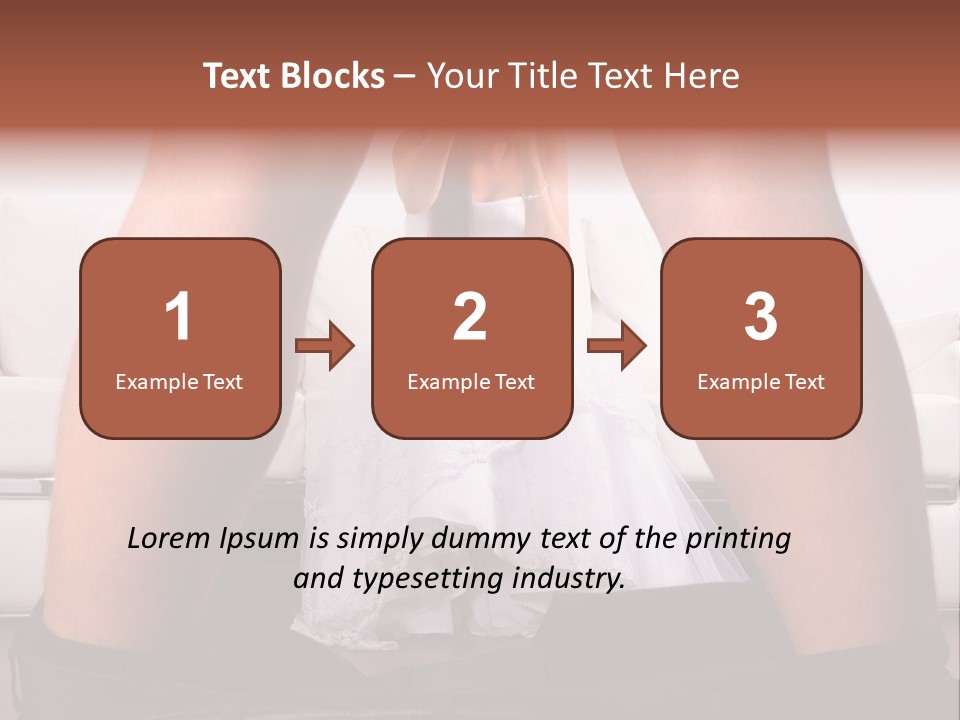 The Bride Laughs At Her Husband PowerPoint Template